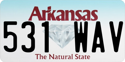 AR license plate 531WAV