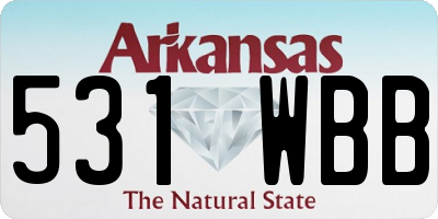 AR license plate 531WBB