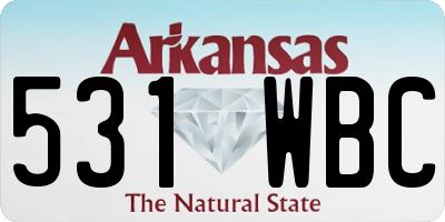 AR license plate 531WBC