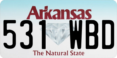 AR license plate 531WBD