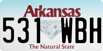 AR license plate 531WBH