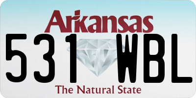 AR license plate 531WBL
