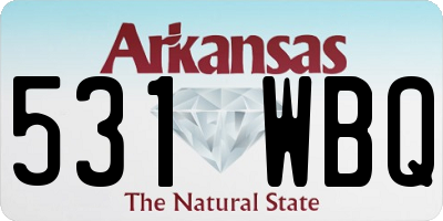 AR license plate 531WBQ
