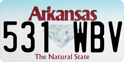 AR license plate 531WBV