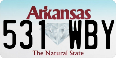 AR license plate 531WBY