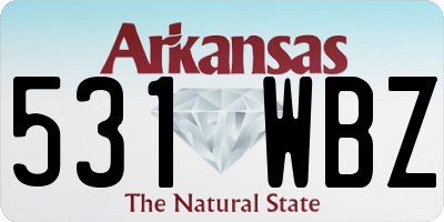 AR license plate 531WBZ