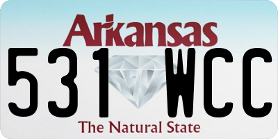 AR license plate 531WCC