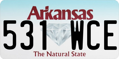 AR license plate 531WCE