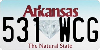 AR license plate 531WCG