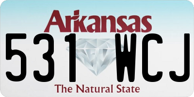 AR license plate 531WCJ