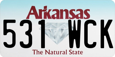 AR license plate 531WCK