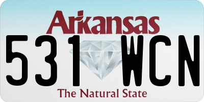 AR license plate 531WCN