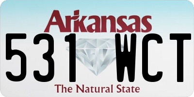 AR license plate 531WCT