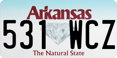 AR license plate 531WCZ