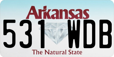 AR license plate 531WDB