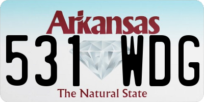AR license plate 531WDG