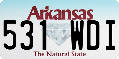 AR license plate 531WDI