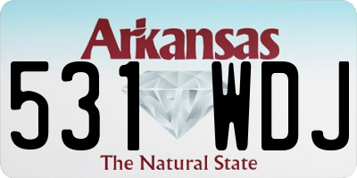 AR license plate 531WDJ