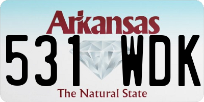 AR license plate 531WDK