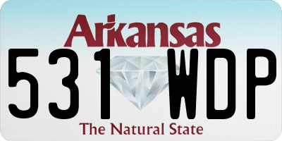 AR license plate 531WDP