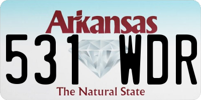 AR license plate 531WDR