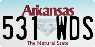 AR license plate 531WDS