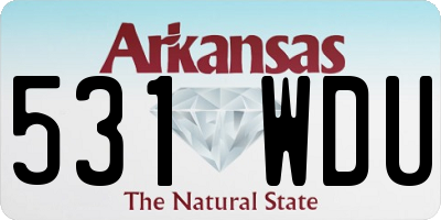 AR license plate 531WDU
