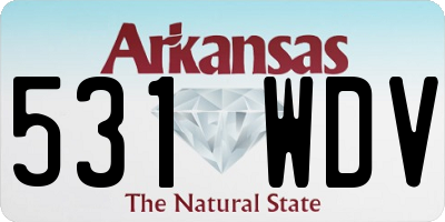 AR license plate 531WDV