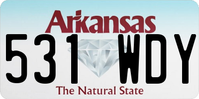 AR license plate 531WDY