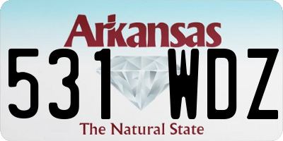AR license plate 531WDZ