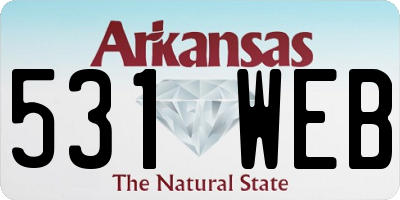 AR license plate 531WEB