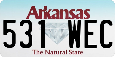 AR license plate 531WEC