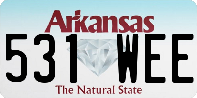 AR license plate 531WEE