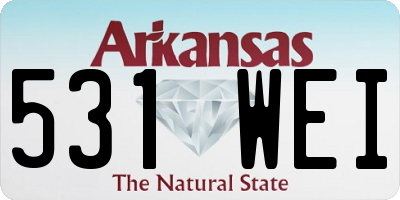 AR license plate 531WEI
