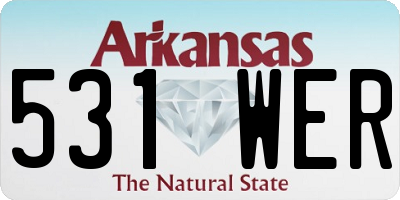 AR license plate 531WER