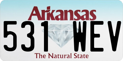 AR license plate 531WEV