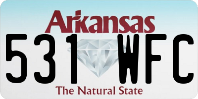 AR license plate 531WFC