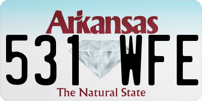 AR license plate 531WFE