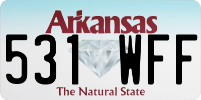 AR license plate 531WFF