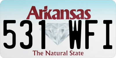 AR license plate 531WFI