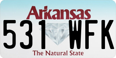 AR license plate 531WFK