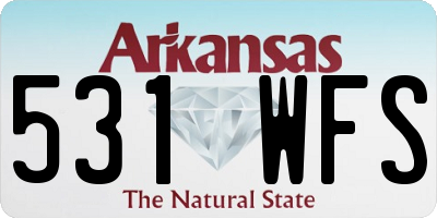 AR license plate 531WFS