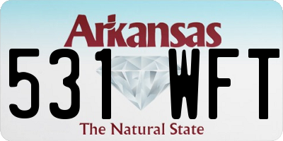 AR license plate 531WFT