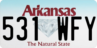 AR license plate 531WFY