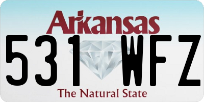 AR license plate 531WFZ