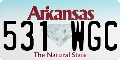 AR license plate 531WGC