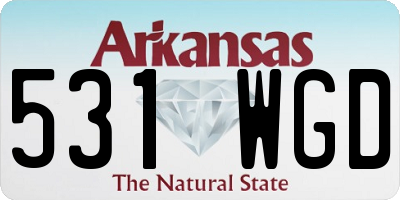 AR license plate 531WGD