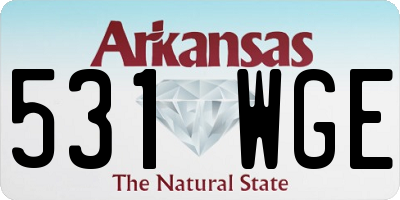 AR license plate 531WGE