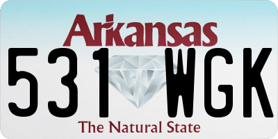 AR license plate 531WGK