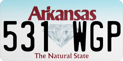 AR license plate 531WGP